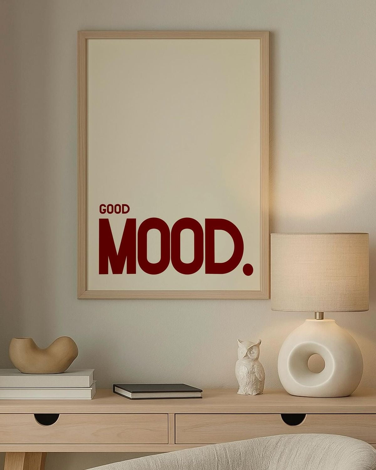 Good Mood. — Minimalist Quote Wall Art Poster for home decor