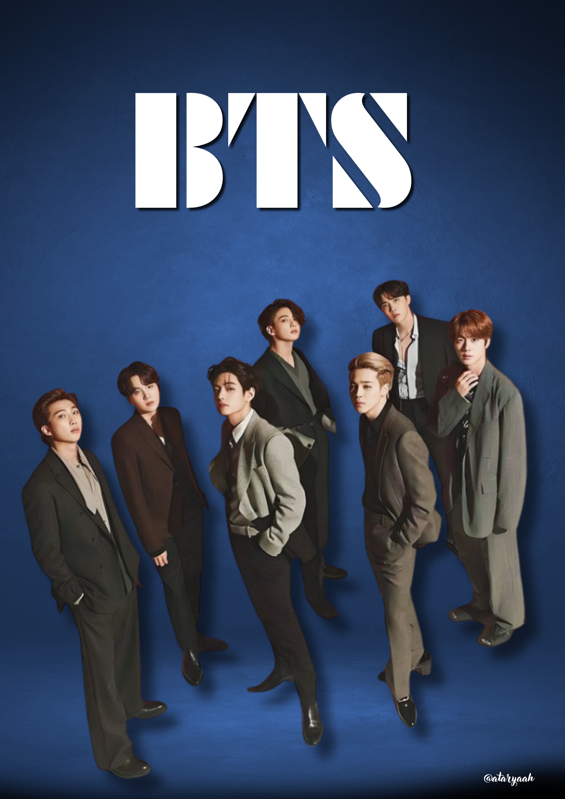 BTS Official Group Poster – Premium Wall Art Print Available in A1, A2, A3, A4 Sizes