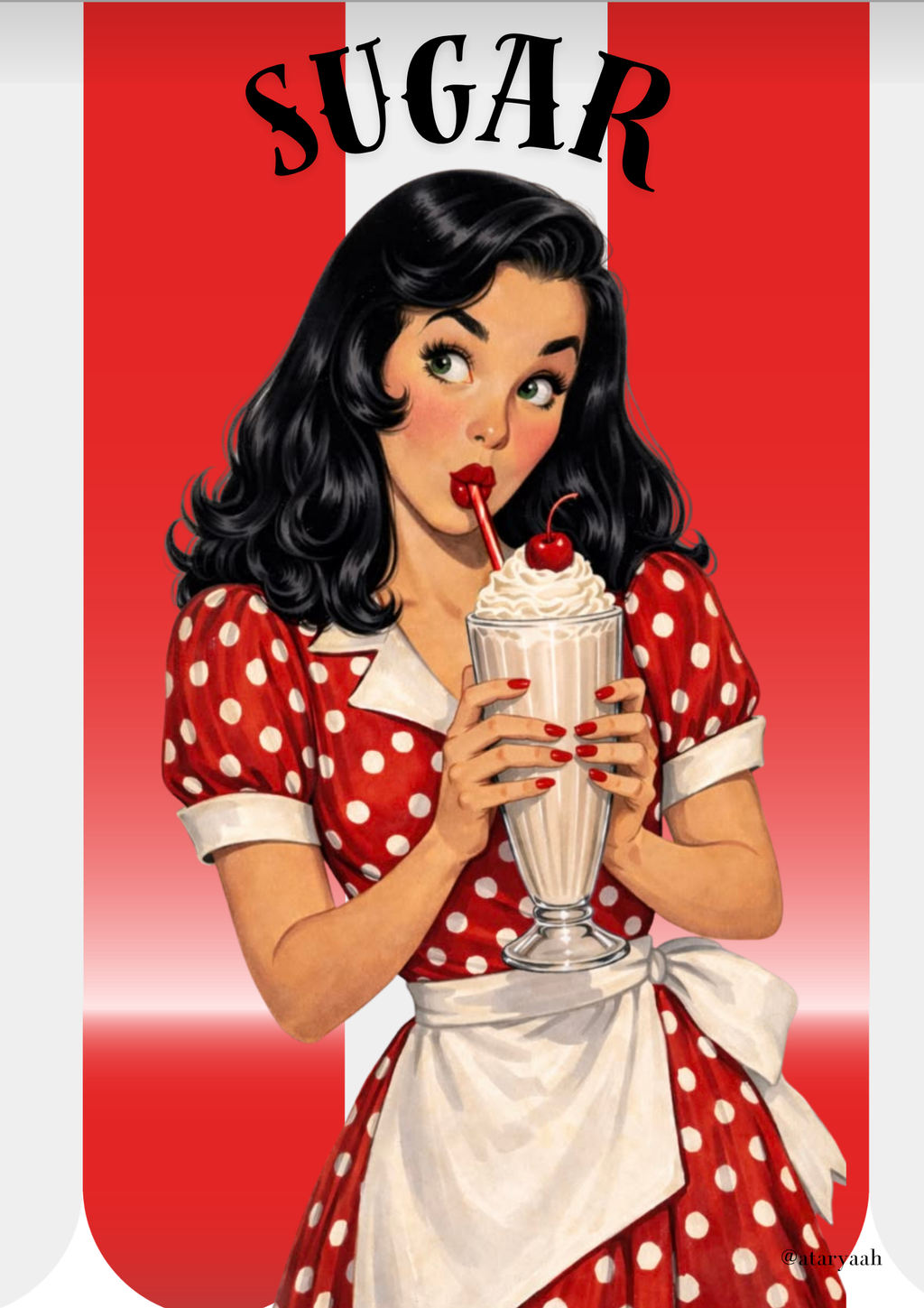 Sugar — Vintage Retro Pin-Up Wall Art Print