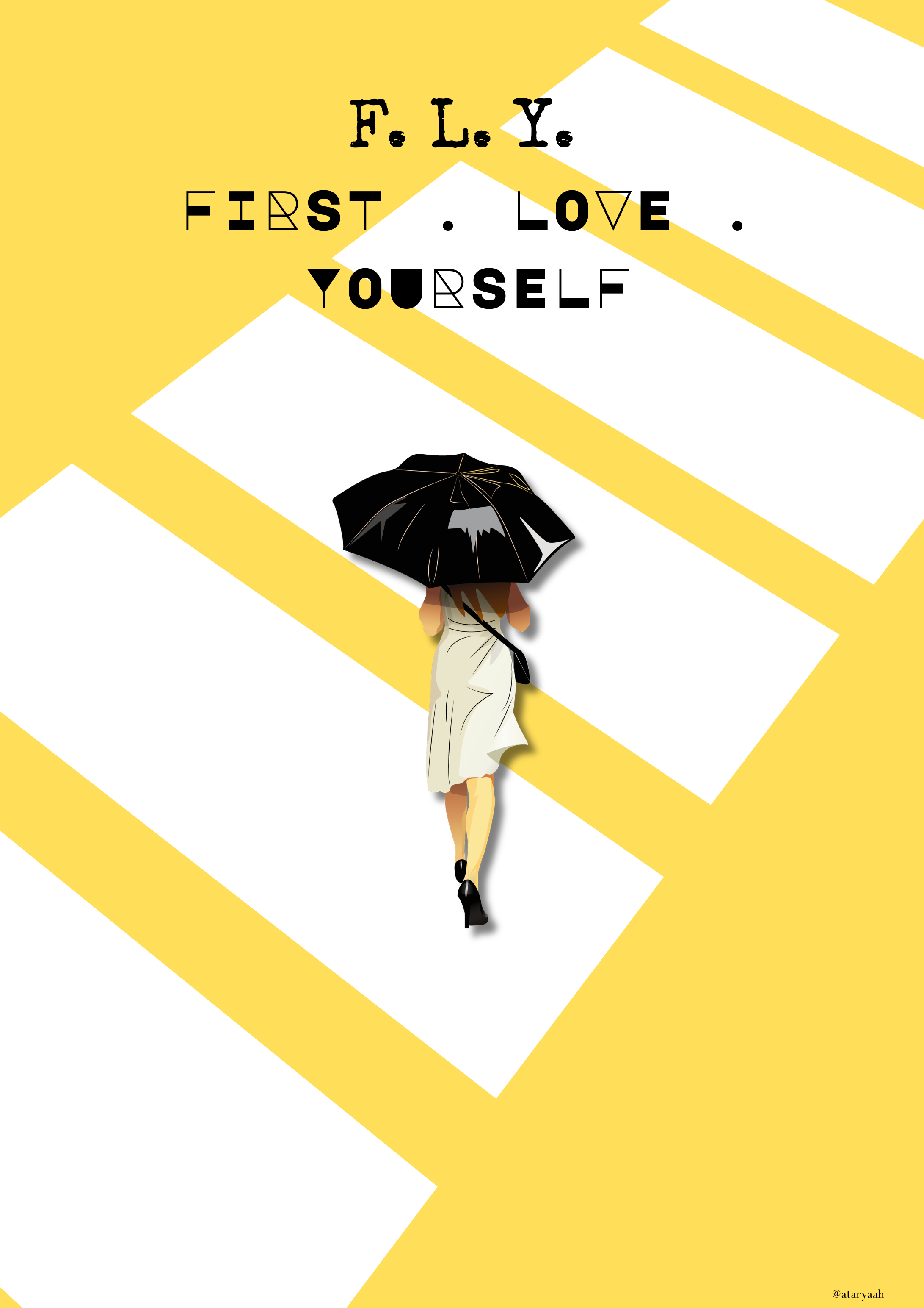 F.L.Y. — First Love Yourself | Motivational Wall Art Poster