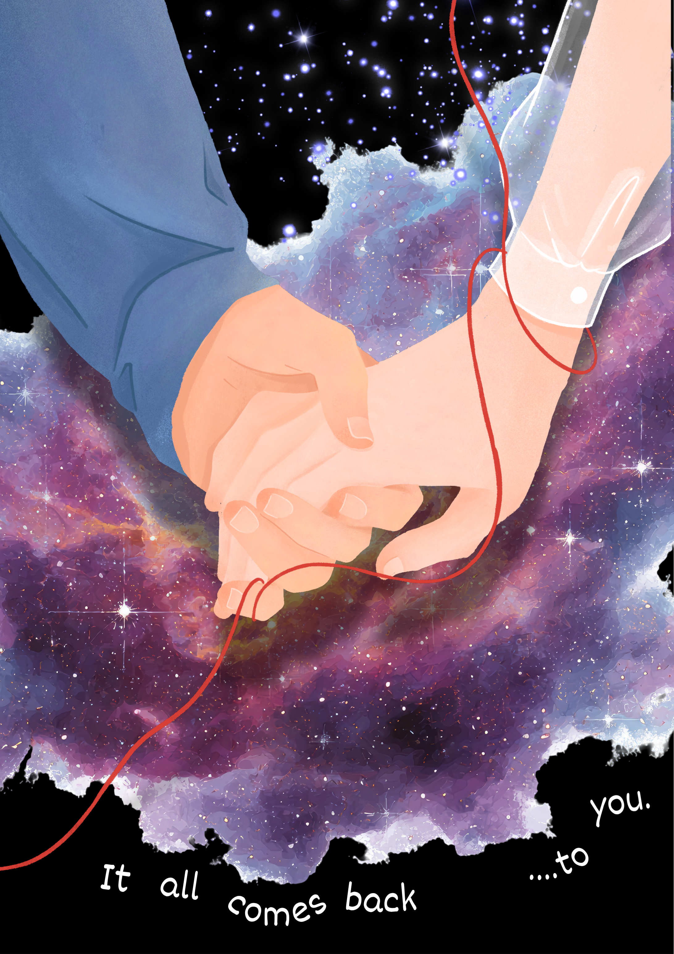 It All Comes Back To You — Cosmic Love Wall Art Poster