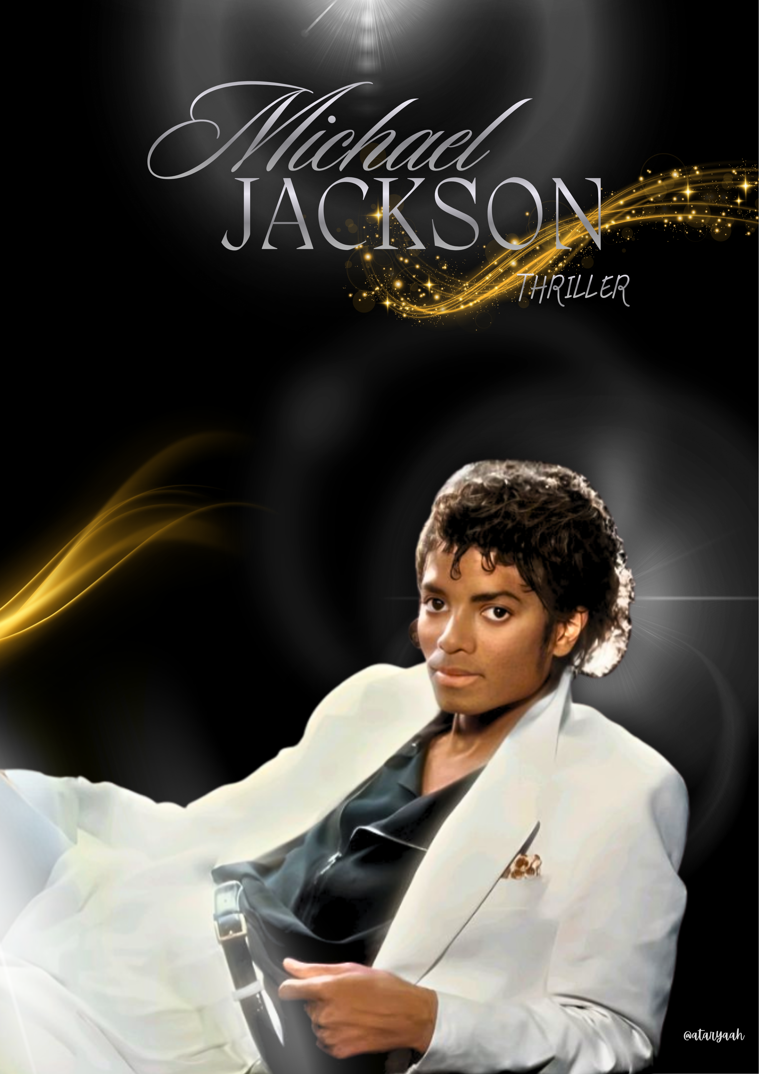 Michael Jackson Wall Art Print | Thriller & Iconic Collage Scrap book Style Gloss Finish Poster