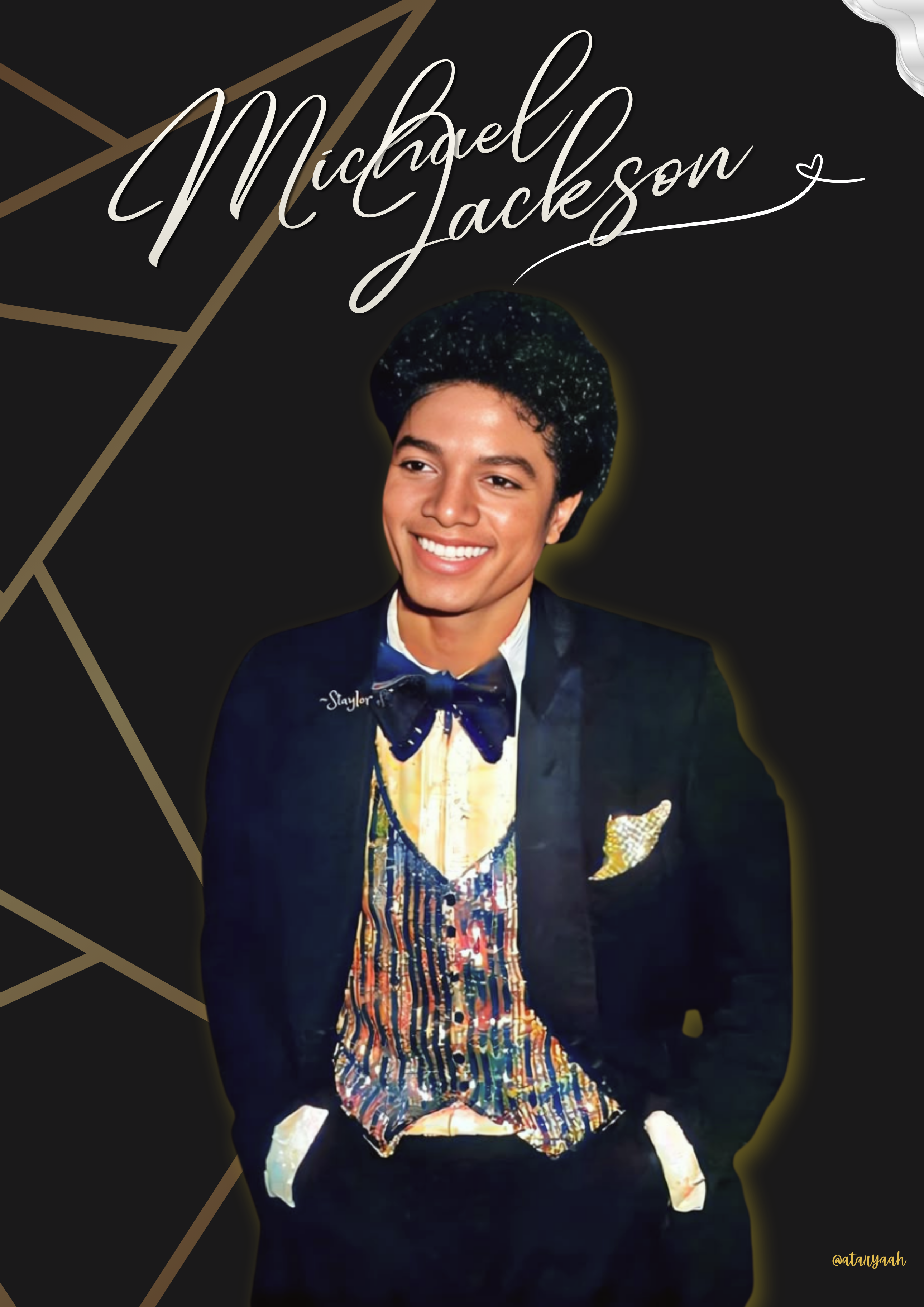 Michael Jackson Portrait Wall Art Framed or Unframed Poster for Home Decor