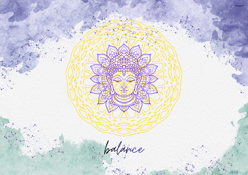 Balance – Buddha Mandala Wall Art | Meditation | Yoga | Framed or Canvas