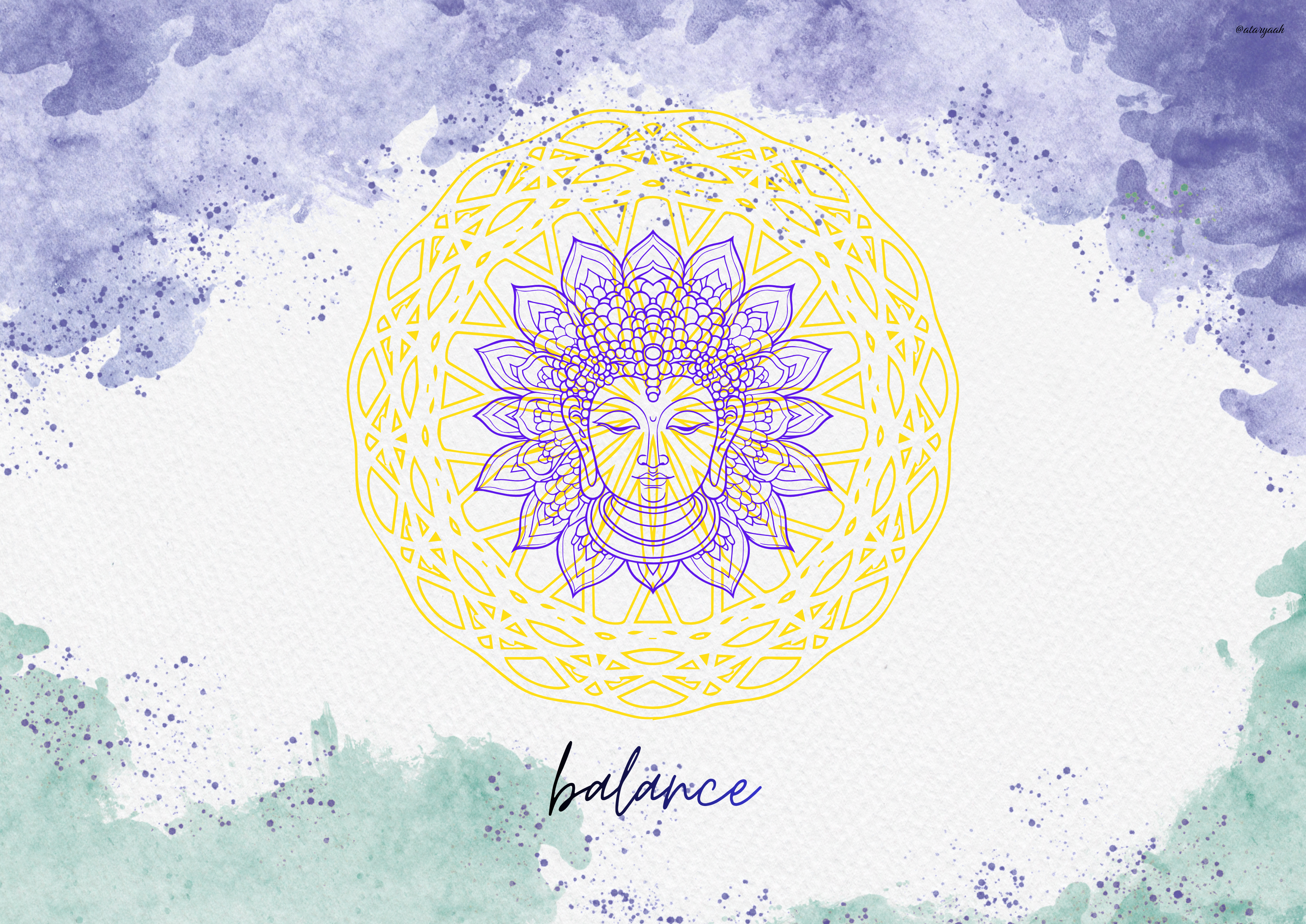 Balance – Buddha Mandala Wall Art | Meditation | Yoga | Framed or Canvas