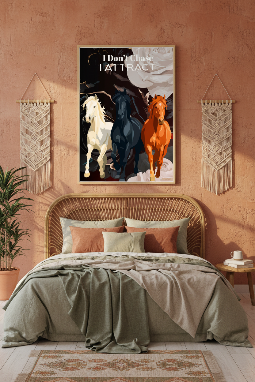 Boho Bedroom Mockup