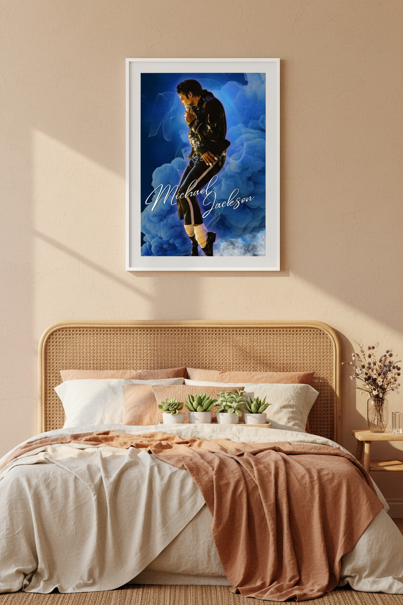 Boho Bedroom - White Frame