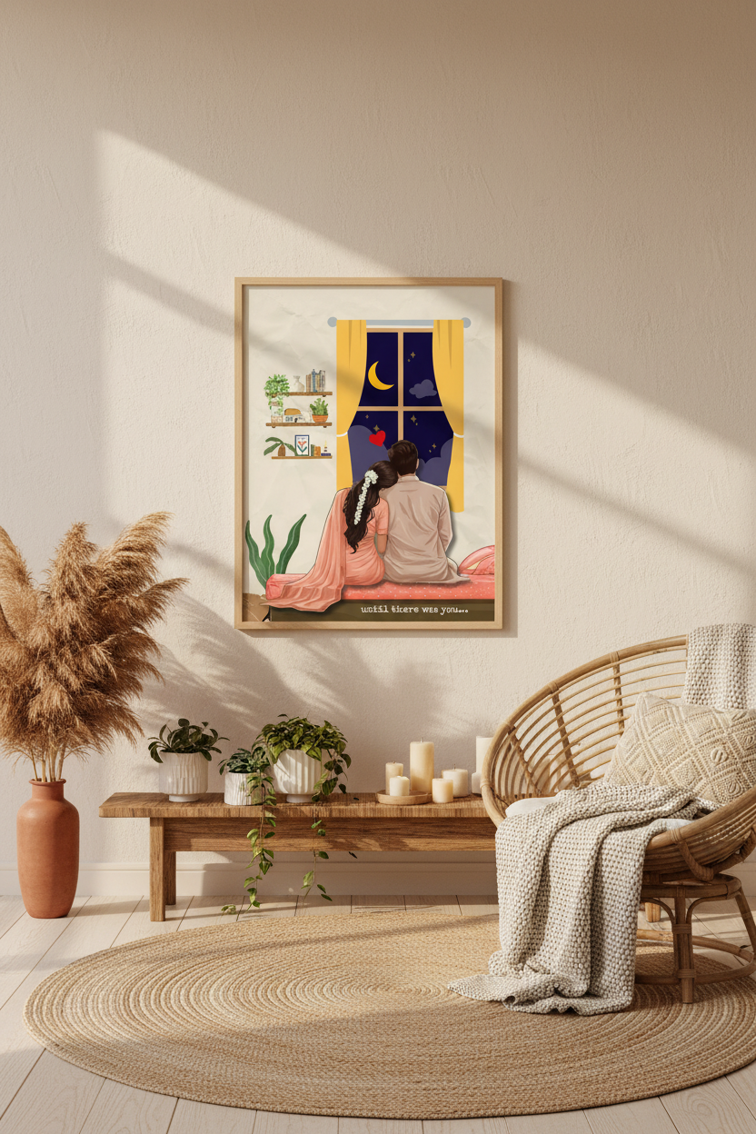 Boho Living Room Backdrop
