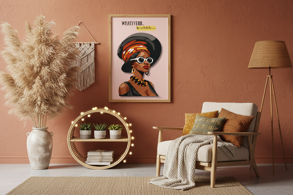 Boho Living Room Mockup