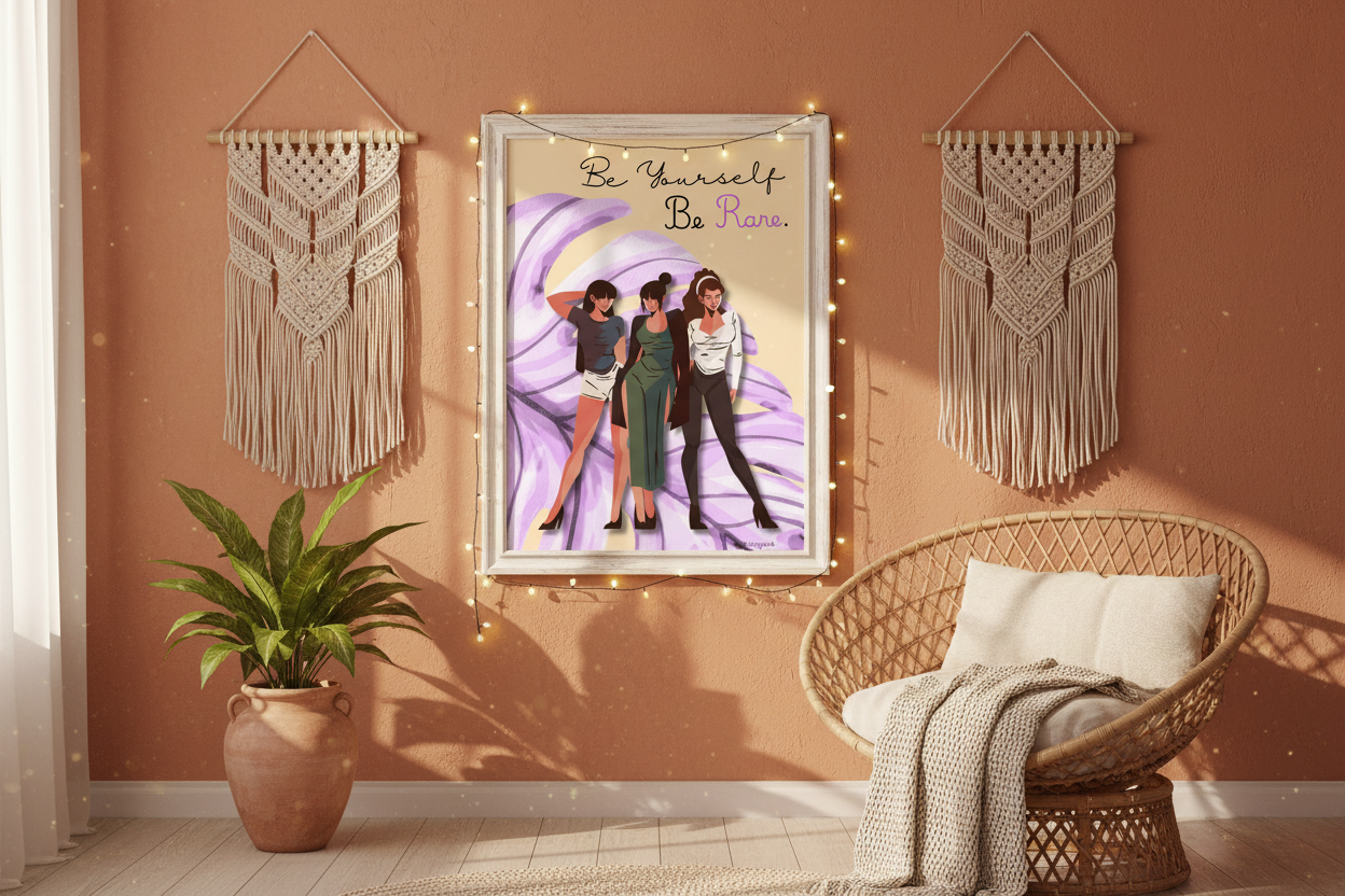 Boss Girl Poster – Boho Bedroom