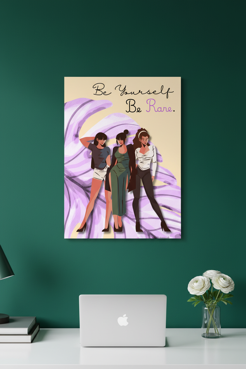 Boss Girl Wall Poster - Emerald Office