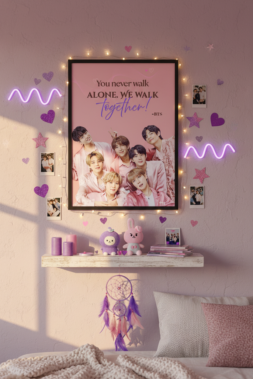 BTS ARMY Bedroom Backdrop