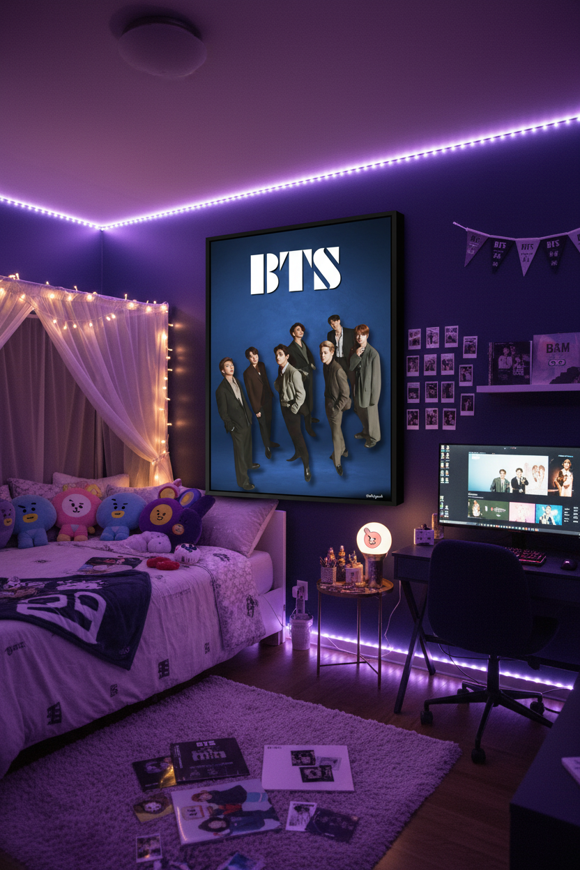 BTS Poster - Cozy ARMY Bedroom