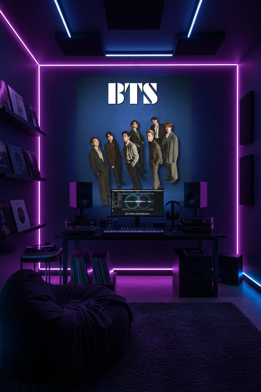 BTS Poster - Dark Moody Studio