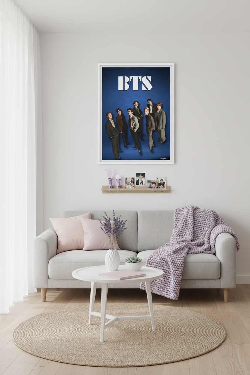 BTS Poster - Minimalist Pastel