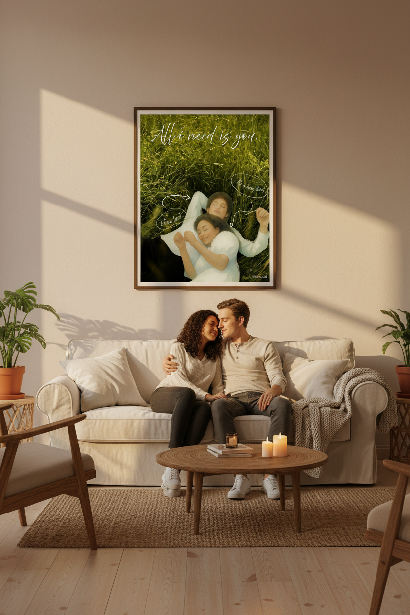 Cozy Living Room Backdrop