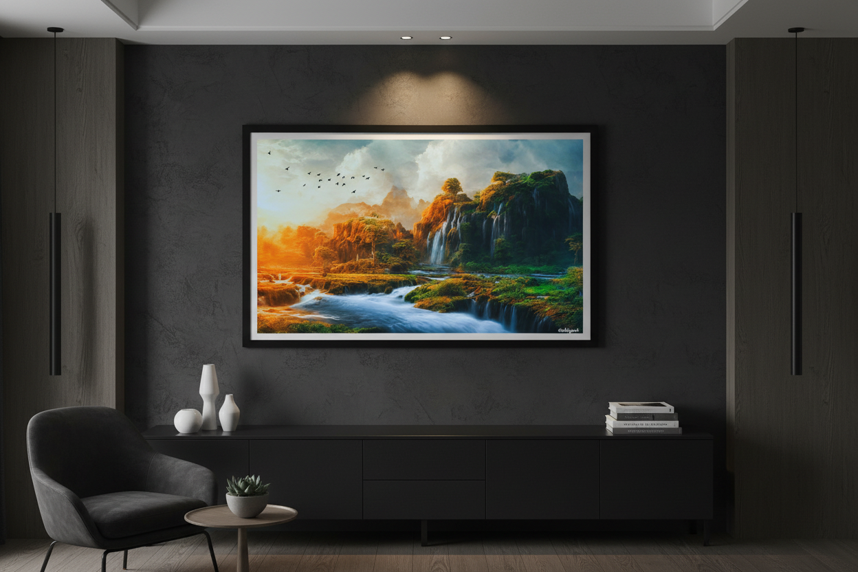 Dark Accent Wall Backdrop