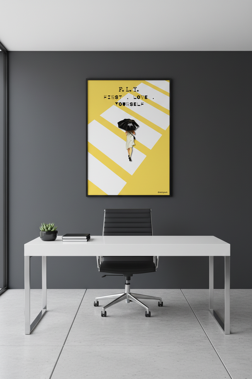Dark Home Office Backdrop