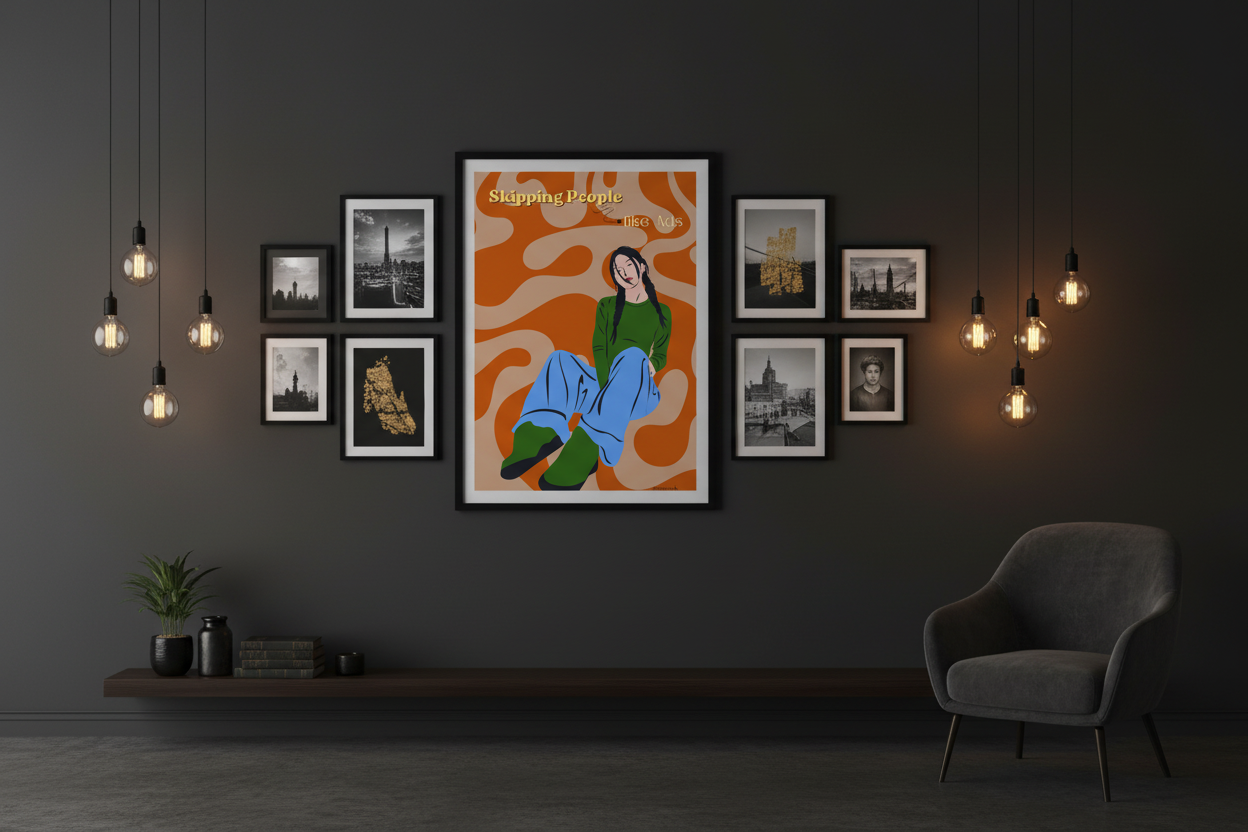 Dark Moody Gallery Wall