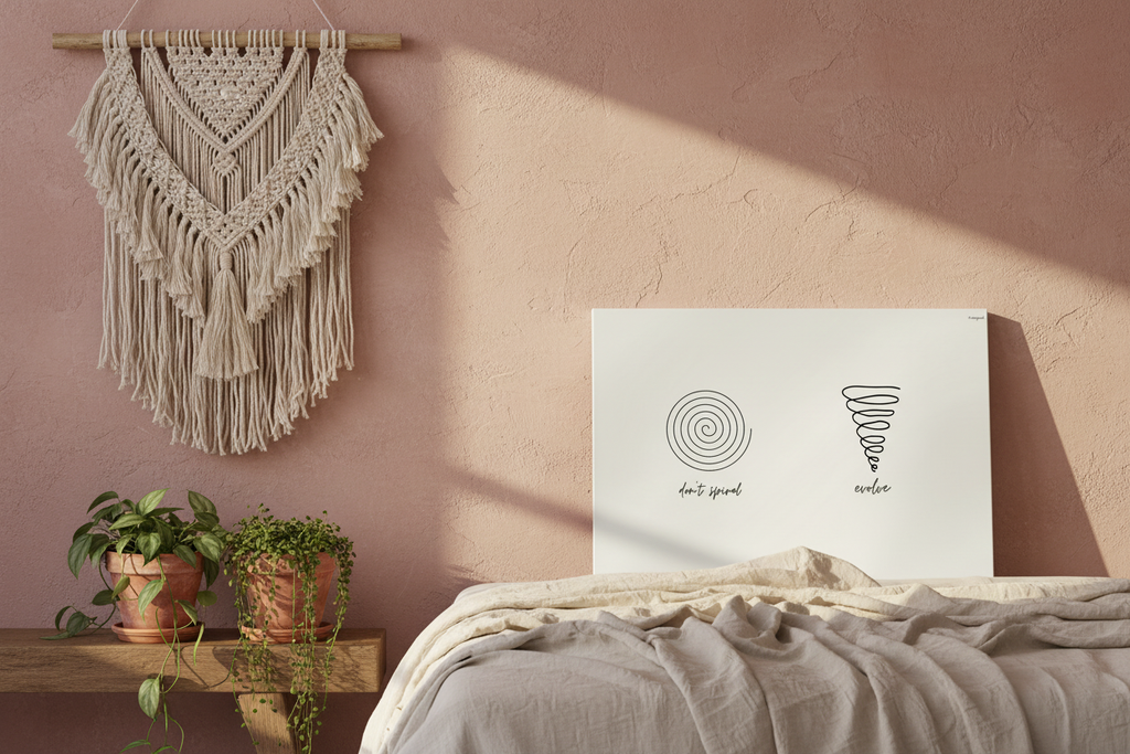 Dusty Rose Canvas Lean