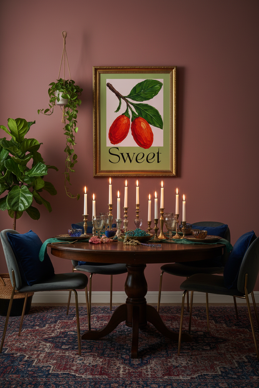 Eclectic Dining Room Mockup
