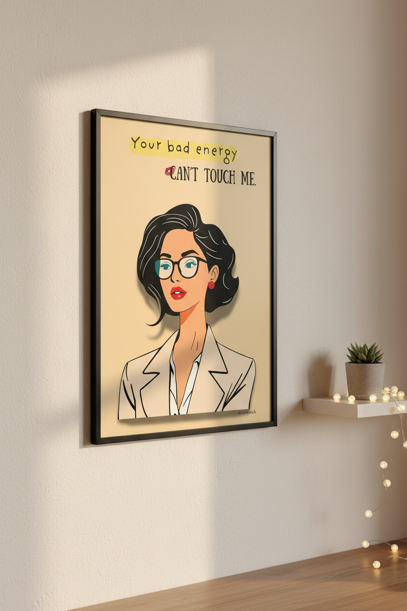 Girl Power Poster - Black Frame