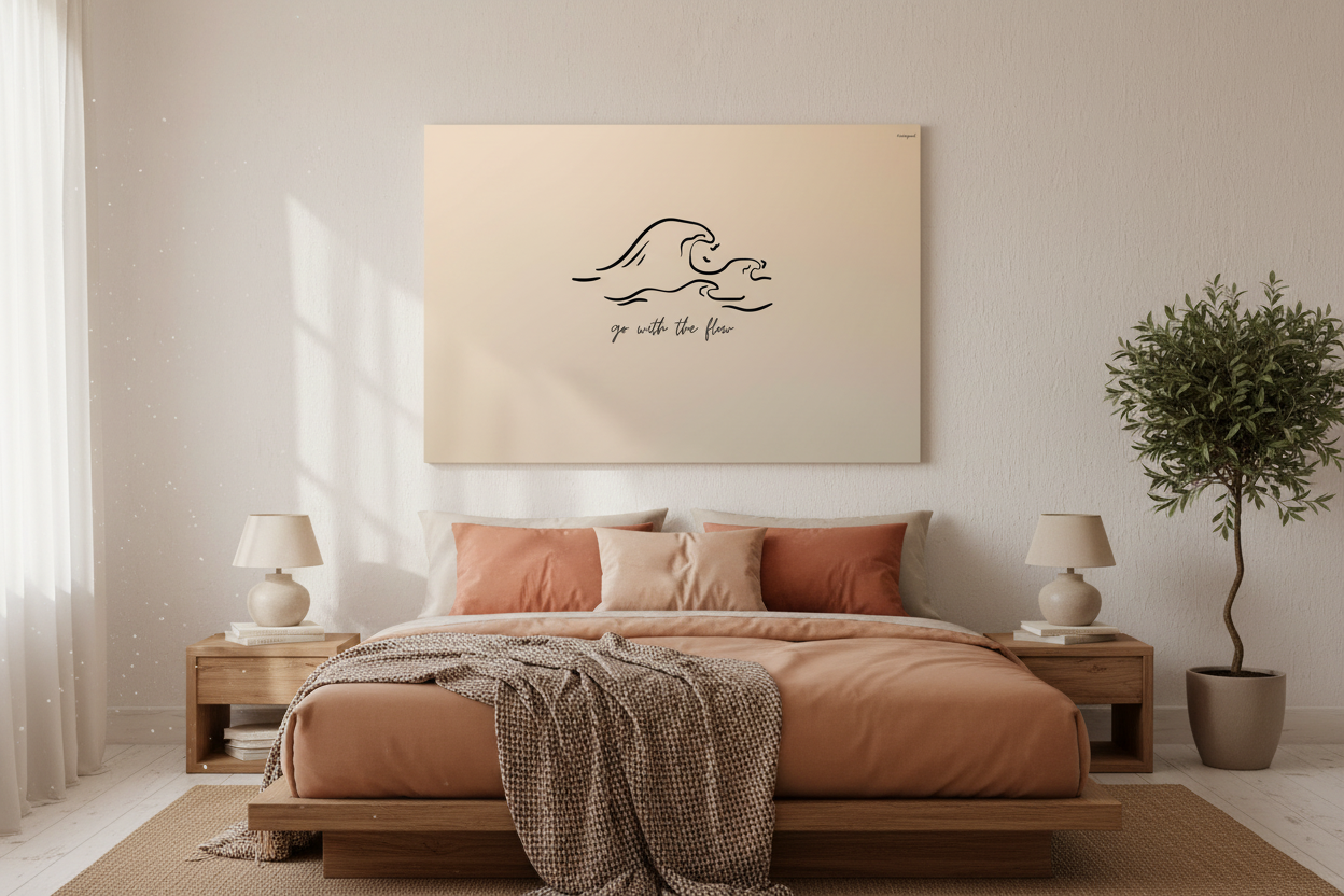 Go With The Flow – Canvas, Boho Bedroom