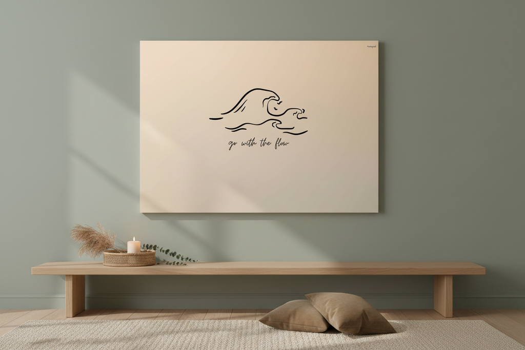 Go With The Flow – Canvas, Sage Zen