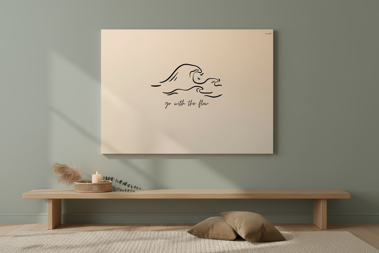 Go With The Flow – Canvas, Sage Zen