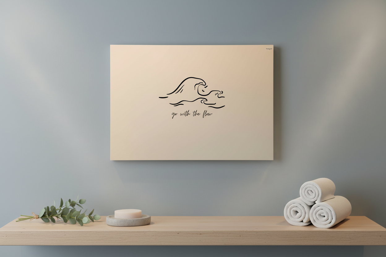 Go With The Flow – Canvas, Spa Aesthetic