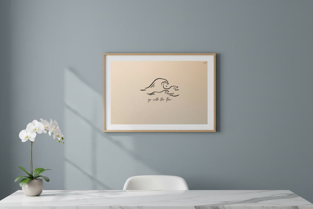 Go With The Flow – Oak Frame, Home Office