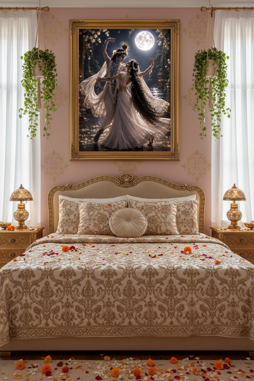 Indian Bedroom Backdrop