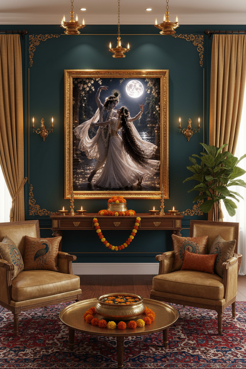 Indian Living Room Backdrop
