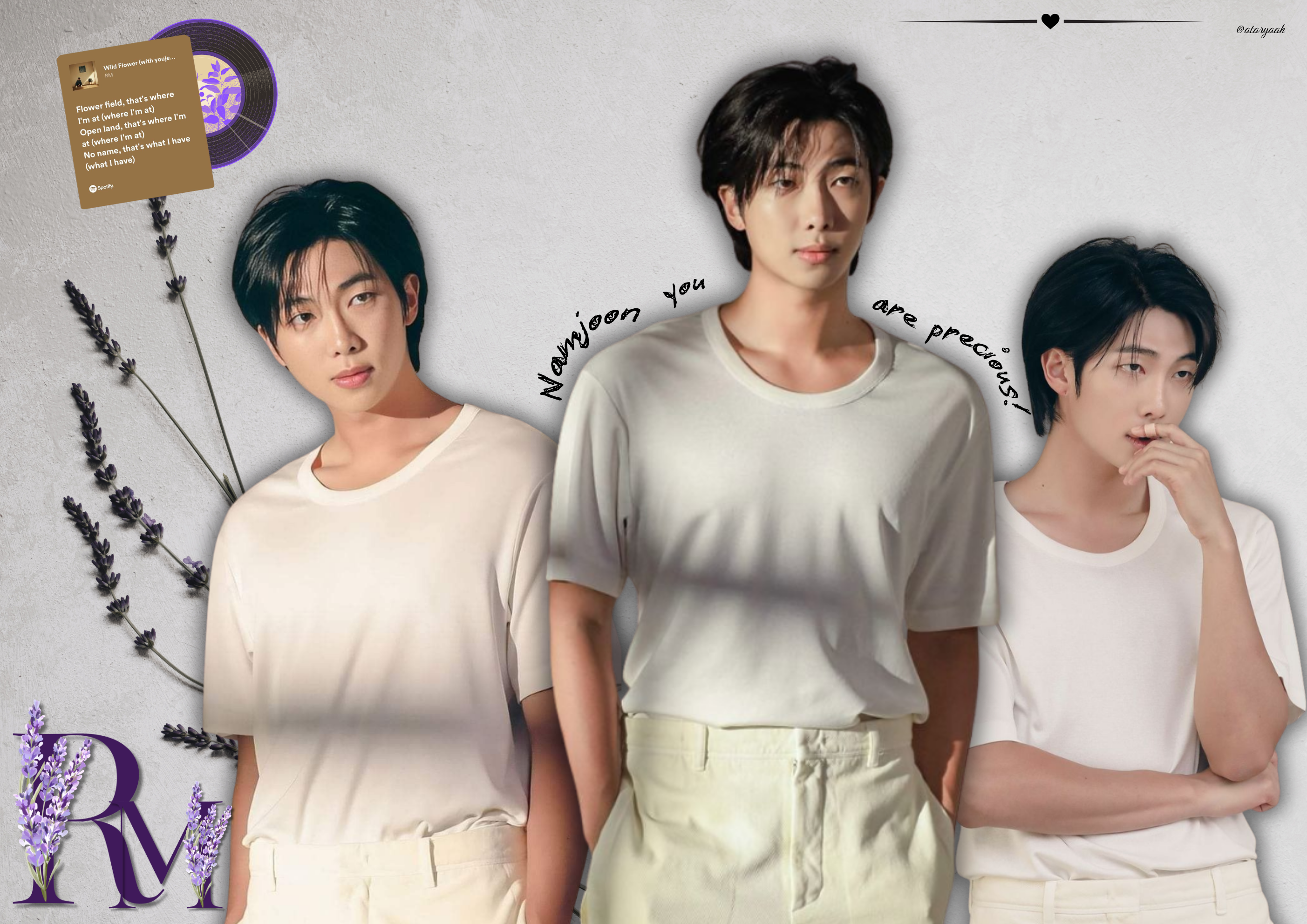 Kim Nanjoon 'RM' BTS Leader Poster Wall Decor