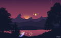 Lantern Night — Mystical Landscape Wall Art Poster