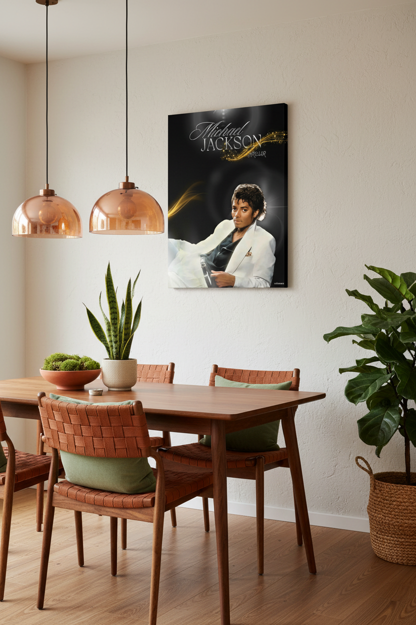 Michael Jackson Wall Art Print | Thriller & Iconic Collage Scrap book Style Gloss Finish Poster
