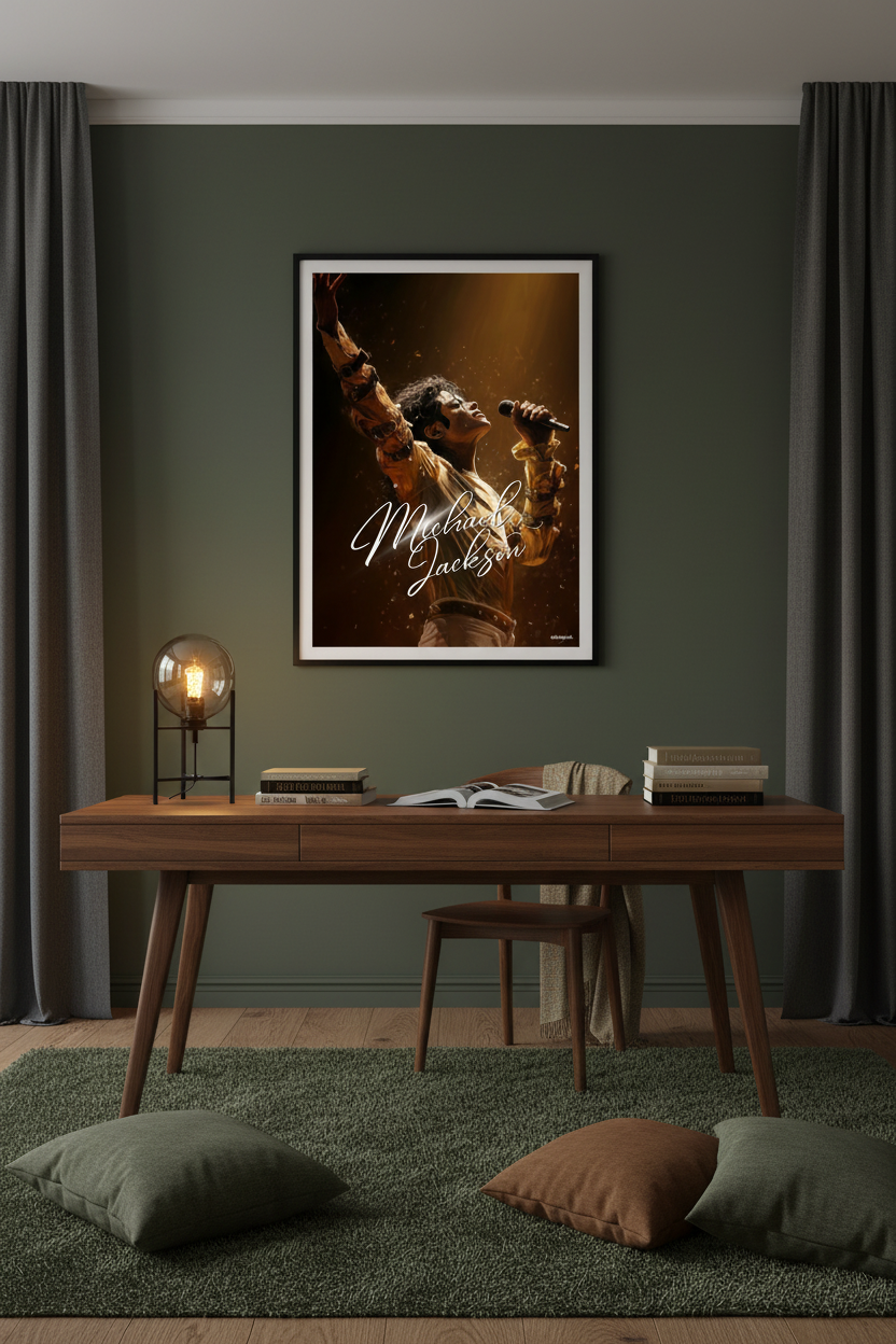 Modern Study Black Frame