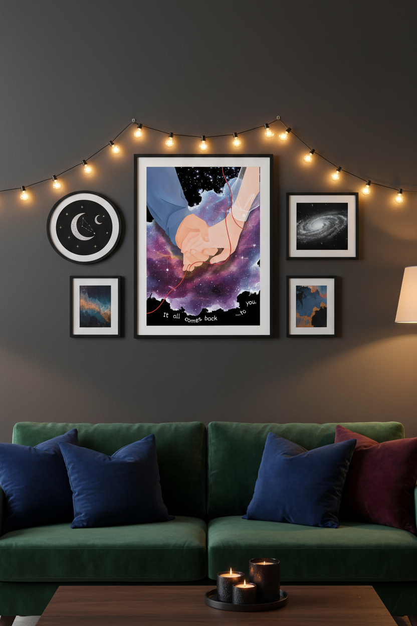 Moody Dark Room Backdrop