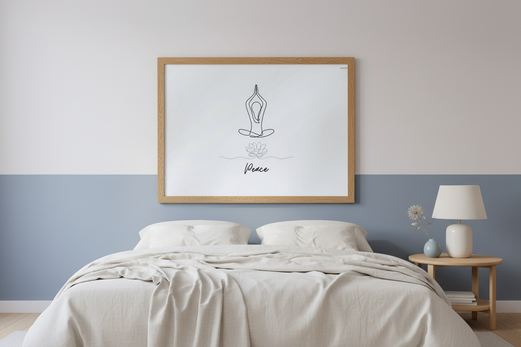 Oak Wood Frame - Pastel Lavender