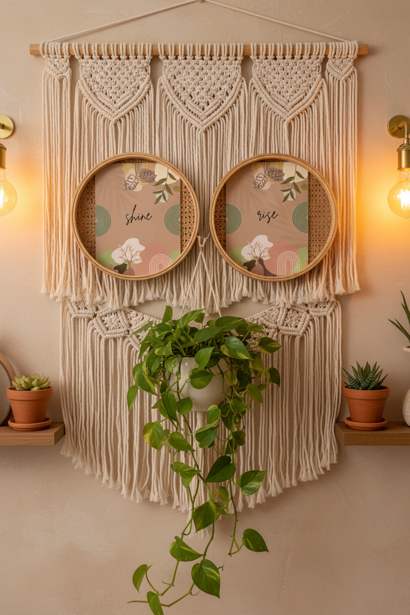 Rattan Gallery Wall