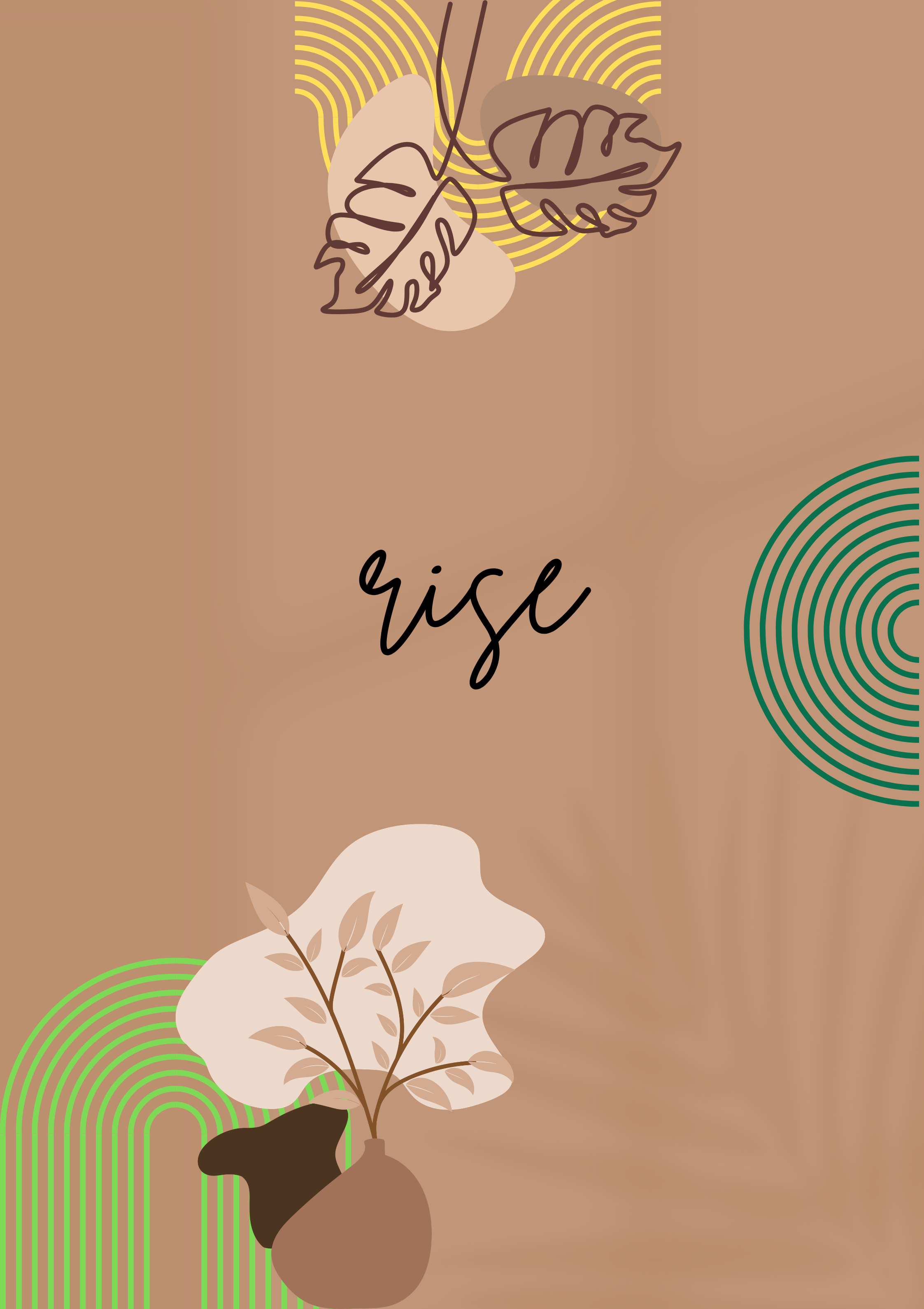 Shine & Rise — Boho Wall Art Print Set Framed or Unframed Wall Decor