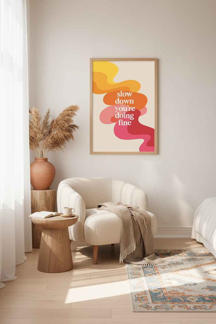 Scandi-Indian Reading Nook - No Girl