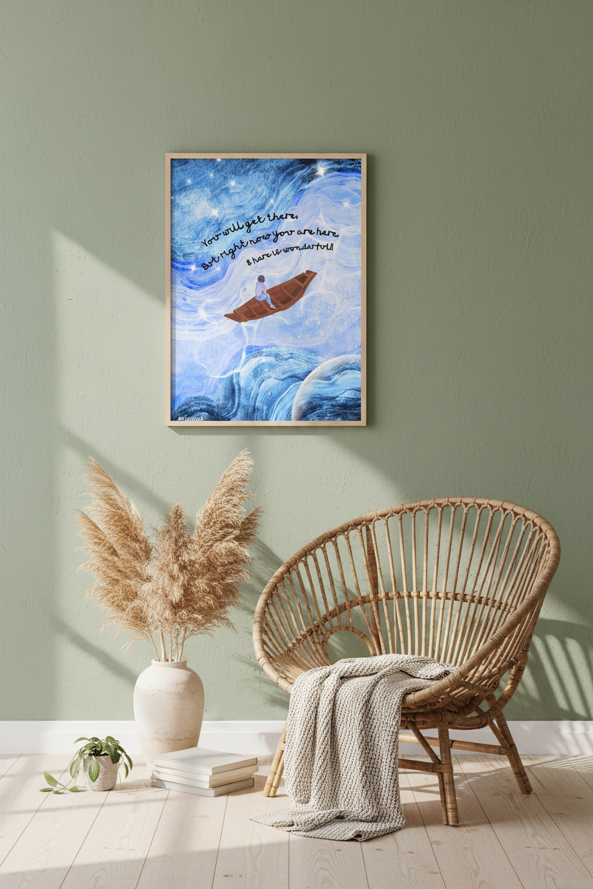 Scandinavian Living Room Backdrop