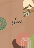 Shine & Rise — Boho Wall Art Print Set Framed or Unframed Wall Decor
