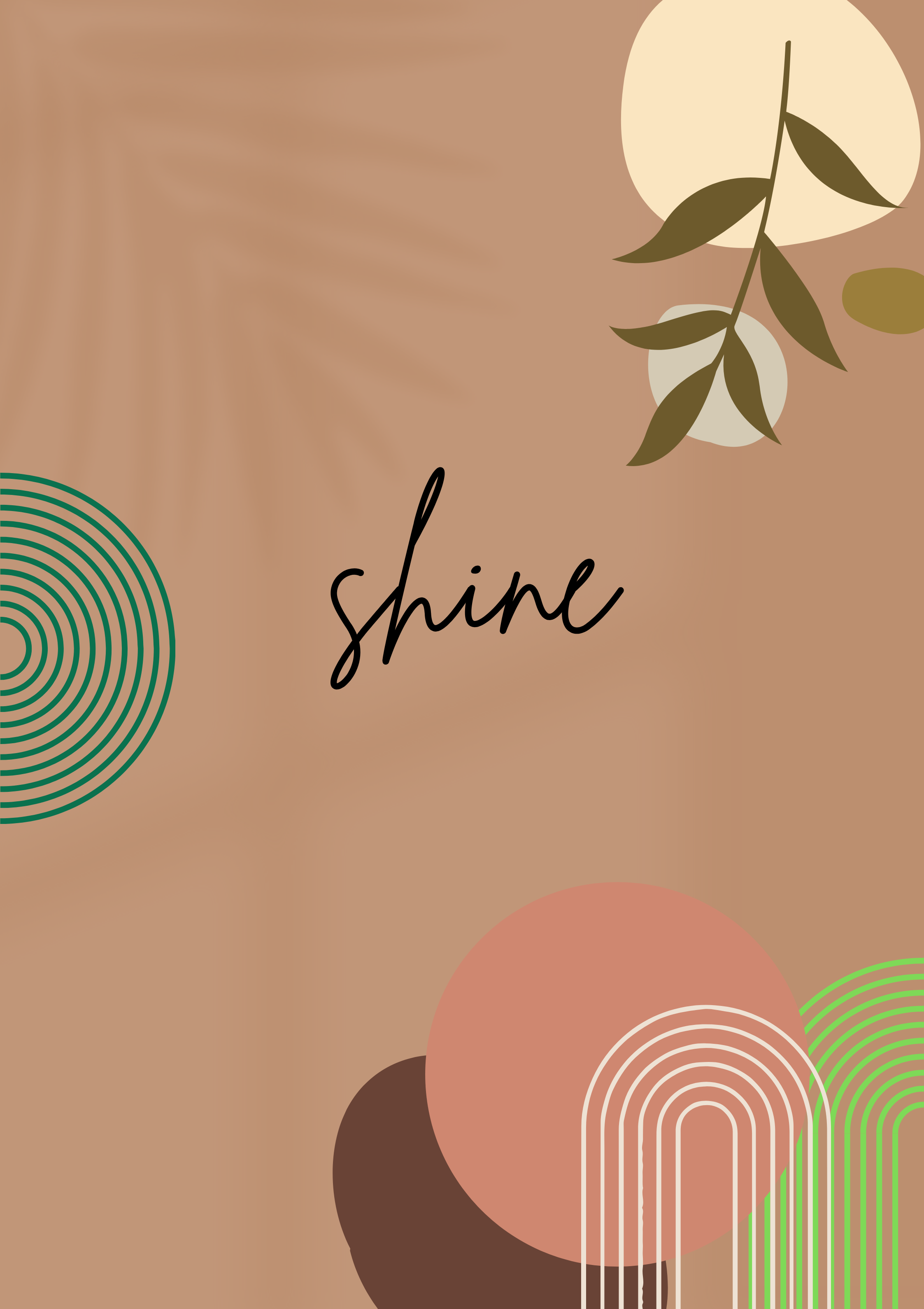 Shine & Rise — Boho Wall Art Print Set Framed or Unframed Wall Decor