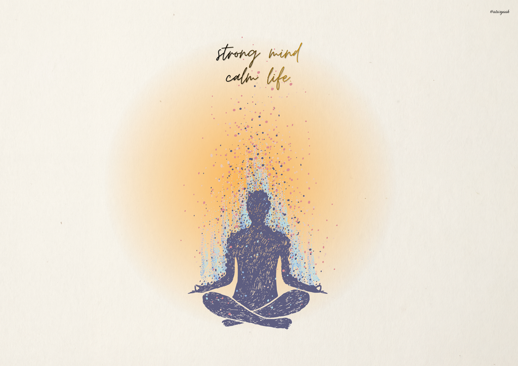 Aesthetic Meditative – Yoga Studio & Meditation Landscape Canvas Poster Framed or unframed